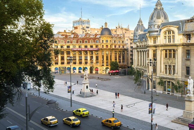 Best Walking Tour of Bucharest's City Center - 2.5 hours - Biblioteca Centrală Universitară: Carol I in stone and statue