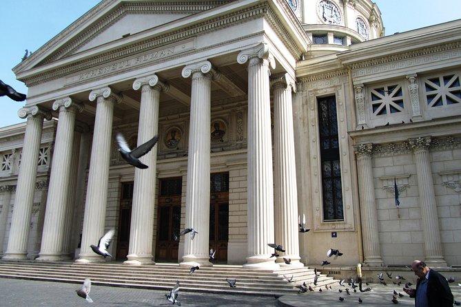 Bucarest à vélo - Ateneul Roman: the city’s architectural symbol, plus an optional 10 Lei visit