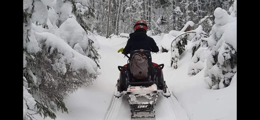 Bucharest: Carpathian Snowmobile / ATV Adventure Tour - Sinaia Food Break: Dessert or Lunch in a Mountain Town