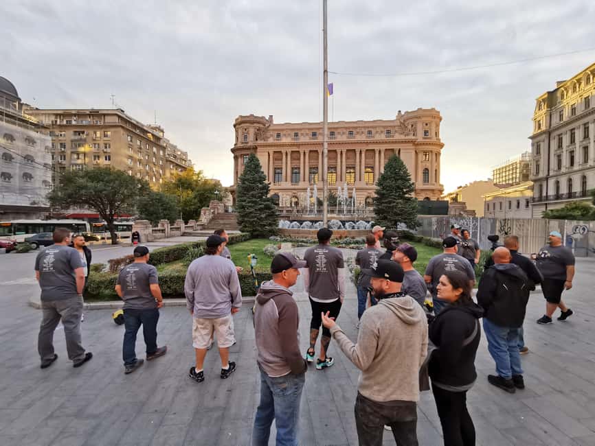 Bucharest city tour: Hop-on Hop-off sightseeing minibus - Revolution Square: quick photos plus just enough walking