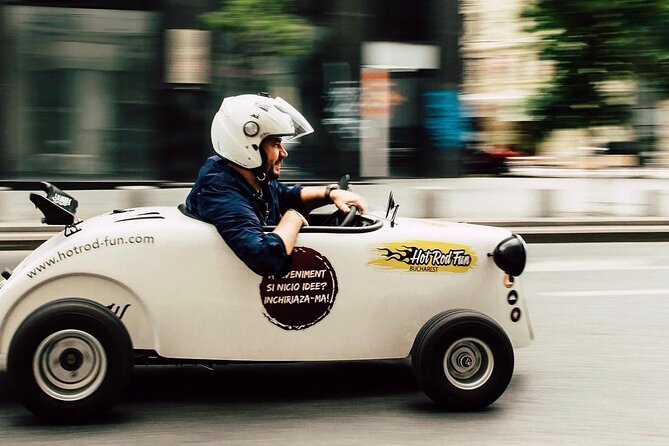 Bucharest: CityTour in one of a kind mini hot rod - The mini hot rod loop: how the 1-hour experience plays out