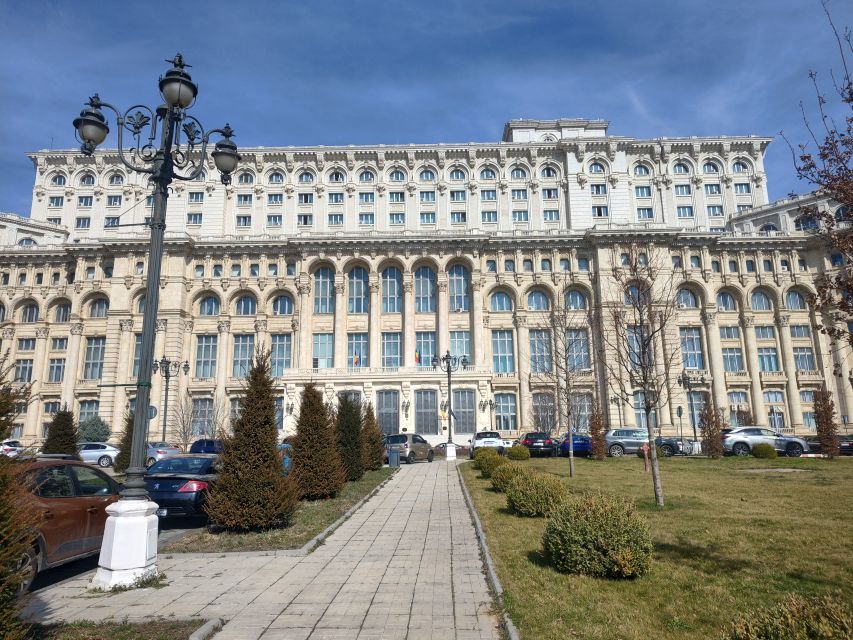 Bucharest: Parliament Senate Entry Tickets and Guided Tour - Entering the Palace: courtyard check-in and security reality
