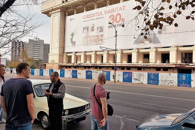 Private -RedPatrol Tour of Bucharest with a Romanian Vintage Car - The Ceaușescu House and the Unification Monument presentation