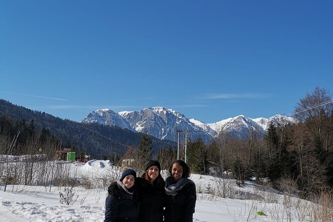 SnowMobiles Tour in Carpathian Mountains - Stop 1: Peles Castle—classic Transylvanian drama, winter edition