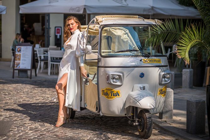 Tuk Tuk Bucharest Romantic Tour with miniBAR - Romanian Athenaeum: a classic concert hall you’ll recognize instantly